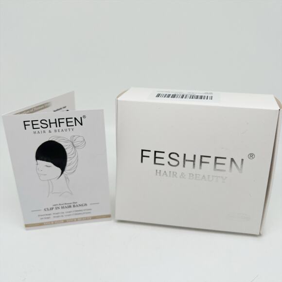 New Feshen Hair & Beauty Clip In Hair Bangs Extensions In Darkest Brown - Picture 1 of 4